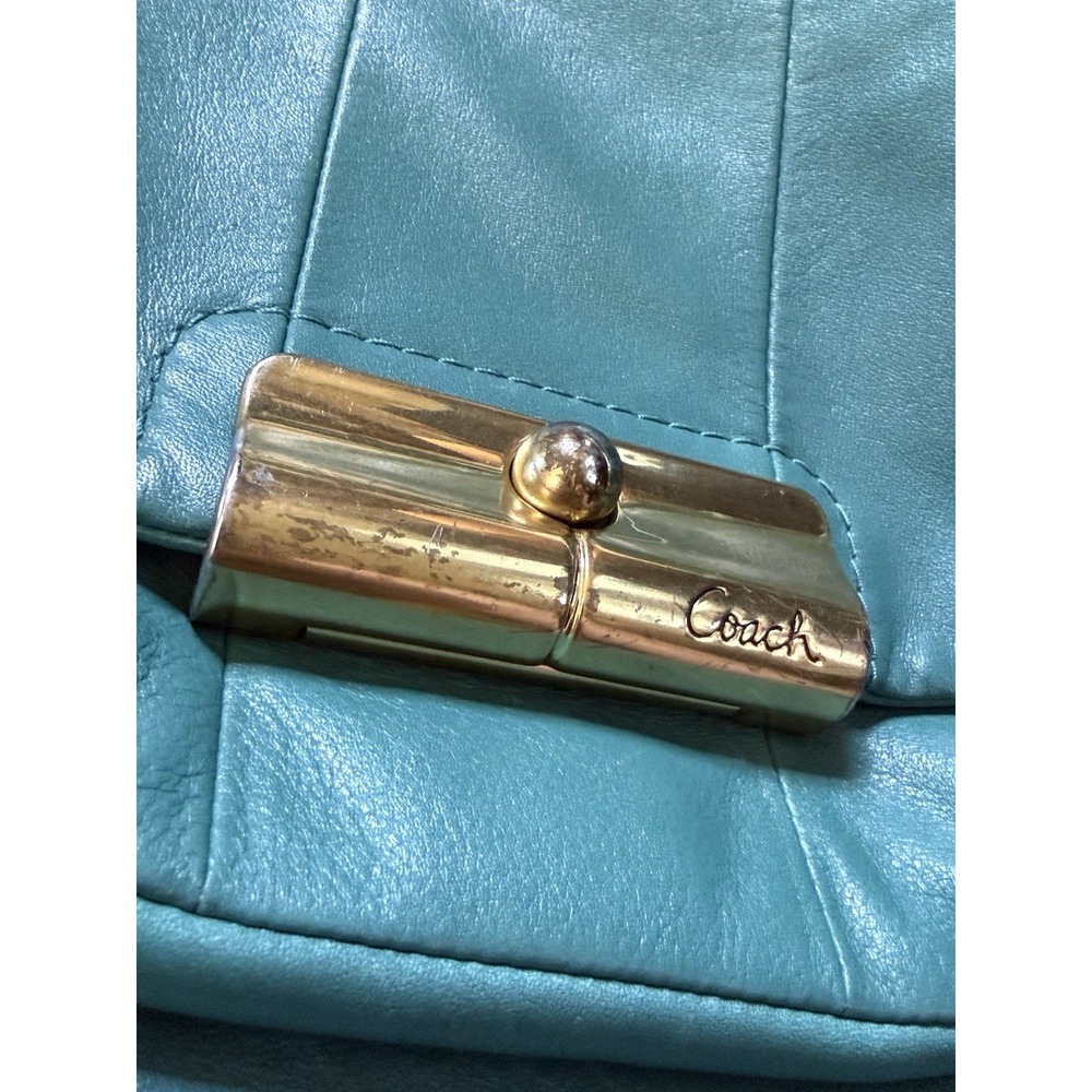 Coach Kristin Crossbody or Shoulder Hobo bag in Aegean teal color Style 16808 - Picture 5 of 14